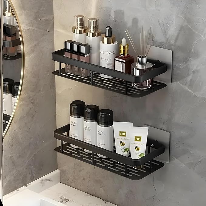 Multipurpose Wall Mounted Bathroom Shelf