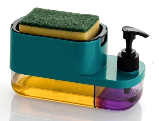 3-in-1 Soap Pump Dispenser with Sponge Holder