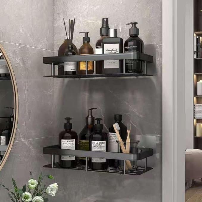 Multipurpose Wall Mounted Bathroom Shelf