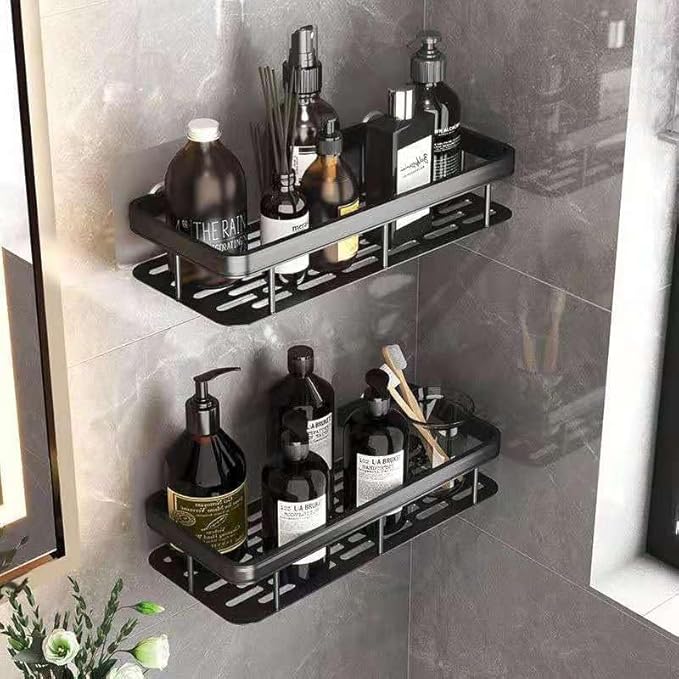 Multipurpose Wall Mounted Bathroom Shelf