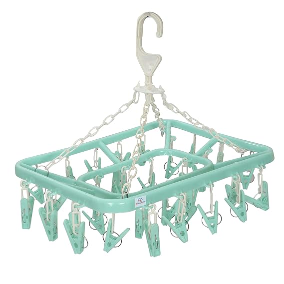 Heart Home Cloth Drying Hanger Rack (32 Clips)